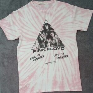 Pink Floyd The Dark Side of the Moon 1973 Live in Concert Tie Dye T-Shirt XSmall